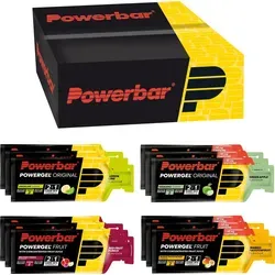 Powerbar PowerGel Multiflavour Box - 12x41g - Energie für Sportler - Optimale Energie mit 2:1 Kohlenhydratverhältnis aus Glukose und Fruktose. Ideal für Laufen, Radfahren und Triathlon. Vegan und auf verbotene Substanzen getestet. 12 Gel Beutel in innovativer Verpackung.