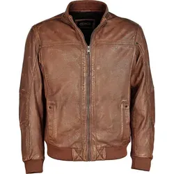 JCC Lederblouson 31020348 Herren Whisky S - Braun - Eleganter Herrenblouson aus hochwertigem Leder mit praktischen Seitentaschen und stilvollen Ziernähten. Die gerade Passform sorgt für einen angenehmen Tragekomfort und macht ihn zum idealen Begleiter für jeden Anlass.