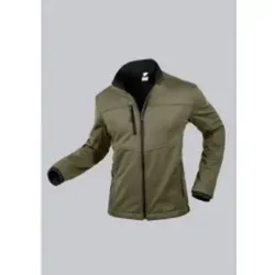BP Softshelljacke 1696-571-73 oliv Gr. XS - Vielseitige Softshelljacke mit ergonomisch geformten Ärmeln, ideal für Outdoor-Aktivitäten. Mit praktischen Taschen und Windschutz für optimalen Komfort.