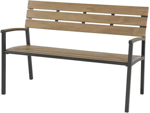 Lesli Living AREZZO Gartenbank - Teak-Look Sitzbank mit 200kg Tragegewicht - Gartenbank im eleganten Teak-Look, bietet Platz für bis zu 200kg und ist perfekt für gemütliche Stunden im Garten oder auf der Terrasse.