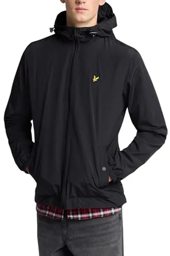 Lyle & Scott Herren Zip Through Hooded Jacket - Funktionsjacke für Herren, leicht, winddicht und wasserabweisend – ideal für Outdoor-Aktivitäten und täglichen Komfort.