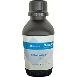 BASF Ultracur3D Tough UV Resin ST 45 M - 1 kg - Clear - Zubehör für 3D-Drucker, reaktive Urethan-Photopolymere für hohe Festigkeit und Schlagzähigkeit, ideal für präzise Funktionsteile und schnelle Drucke.