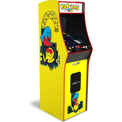 Arcade1Up Pac-Man Deluxe - Vertikaler Spielzimmerschrank mit 14 klassischen Pac-Man Spielen, ideal für Retro-Gaming-Fans und Familienunterhaltung.