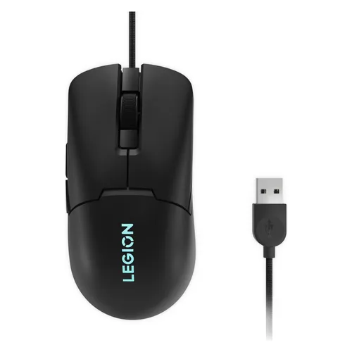 Lenovo Legion M300S RGB Gaming Maus Schwarz - Gaming Maus mit RGB-Beleuchtung, ergonomischem Design und präziser Steuerung für ein optimales Spielerlebnis.