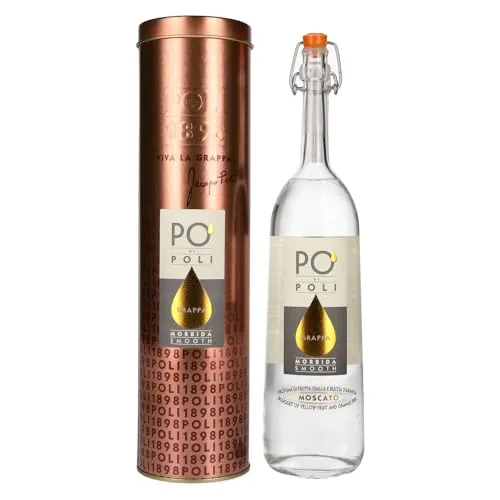 Po’Di Poli Grappa Morbida – Italienischer Grappa aus Muskateller - Grappa aus Moscato-Trester, weich und aromatisch, perfekt für Genießer und Liebhaber italienischer Spirituosen.