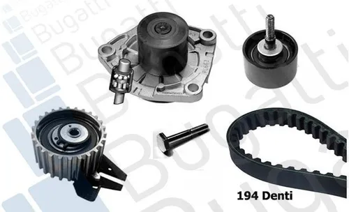 KIT Steuerkette+Wasserpumpe Bugatti Fiat 500L/X/Alfamito/Renegade 1.6 D MTJ
