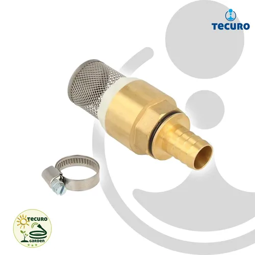 tecuro Wasserpumpe Saugfilter Set 1 1/2 (6/4) Zoll