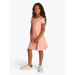 Tommy Hilfiger Skaterkleid ESSENTIAL SKATER DRESS SS mit schwingendem Rock, mit Logostickerei orange 92 (2J)