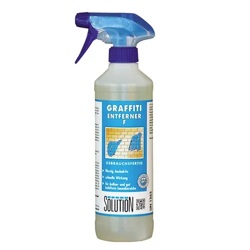 Solution Glöckner Graffitientferner F 500 ml - Hocheffektiver flüssiger Graffitientferner, ideal für einbrennlackierte Flächen und poröse Untergründe. Entfernt mühelos Graffiti mit starker Lösekraft!