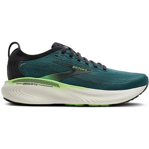 Brooks Herren Adrenaline GTS 25 grün 47.5 – Laufkomfort neu definiert - Entdecke den Brooks Adrenaline GTS 25: Ideal für lange Distanzen mit reaktiver Dämpfung und stabilisierendem GuideRails™ System. Atmungsaktives Obermaterial für optimalen Tragekomfort.