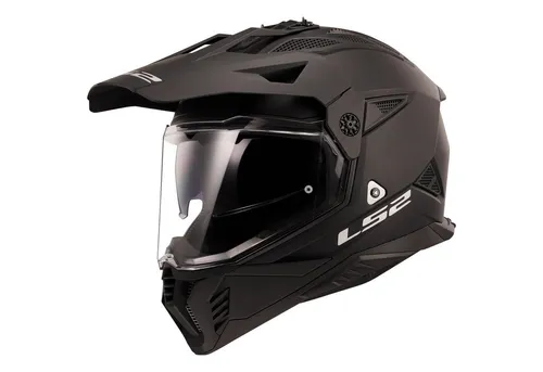 LS2 Motocrosshelme Pioneer II noir mat XL - Motorradhelm aus thermoplastischen KPA- und Aramidfasern, mit klarem Bildschirm und integriertem Sonnenschutz für optimalen Komfort und Sicherheit.