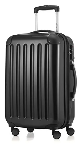 HAUPTSTADTKOFFER Alex - Handgepäck Hartschalen-Koffer 55 cm - Klassische Koffer mit 42L Volumen, erweiterbar und TSA-Zahlenschloss für mehr Sicherheit. Ideal für jede Airline mit leichtgängigen 360° Rollen.