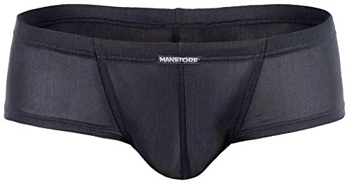 MANSTORE Retro Pants M101 Hot Pant schwarz S - Stylische Hot Pant in Schwarz, ideal für den täglichen Komfort. Hergestellt aus hochwertiger Polyamid-Elasthan-Mischung für perfekten Sitz und Flexibilität.