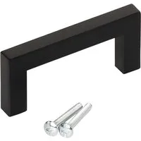 SOTECH Stangengriff E8 BA 64 mm Echt Edelstahl SS201 Schwarz