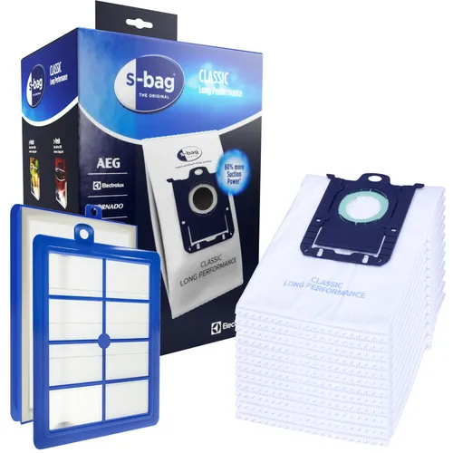 Electrolux AEG E201SM s-bag 9001684811 Staubsaugerbeutel Mega Pack 12x - Hochwertige Staubsaugerbeutel für Electrolux. Praktisches Mega Pack mit 12 Beuteln für längere Nutzung. Ideal für eine gründliche Reinigung ohne Aufwand.