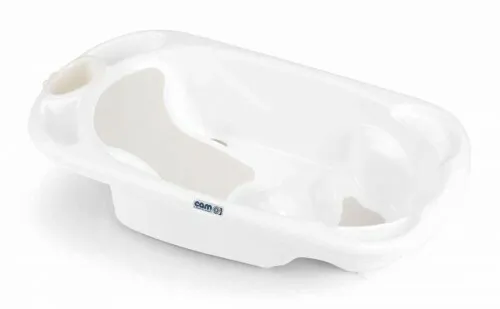 CAM Baby-Badewanne BAGNO - Weiß - Hochwertige Babybadewanne für sicheres und komfortables Baden. Praktisches Design für einfachen Gebrauch und Pflege.