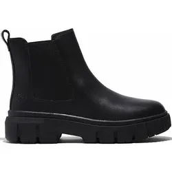 Timberland Greyfield Mid Chelsea Boot, Gr. 38, schwarz - Wanderschuhe mit robustem Leder-Obermaterial und leicht profiliertem Gummi-Profil, ideal für winterliche Abenteuer und lässige Outfits.