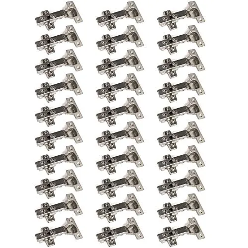 SO-TECH® Topfbänder T45/T52 mit Dämpfer (30 St) - Hochwertige Möbelbeschläge für geräuschloses Schließen. Integrierter Dämpfer und Klip-Technik ermöglichen werkzeugloses Abnehmen der Schranktür. Ideal für Möbel mit 35 mm Bohrdurchmesser.