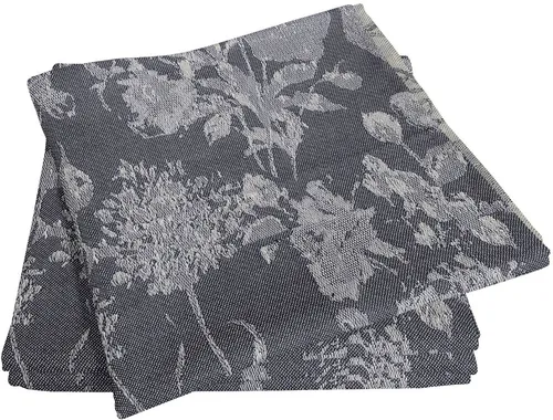 Adam Stoffserviette Flower Cuveé Light, 4er-Set - Elegante Stoffservietten aus 100% Bio-Baumwolle, GOTS-zertifiziert. Das florale Jacquard-Design bringt frischen Charme auf Ihren Tisch. Pflegeleicht und ideal kombinierbar für stilvolle Tischdekoration.