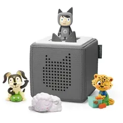 Starterset Toniebox - Extrapack: Durch den Tag mit tonies - Kinder-Musikboxen für kreatives Spielen und Lernen, inklusive 5 neue Tonies für spannende Geschichten und Lieder.
