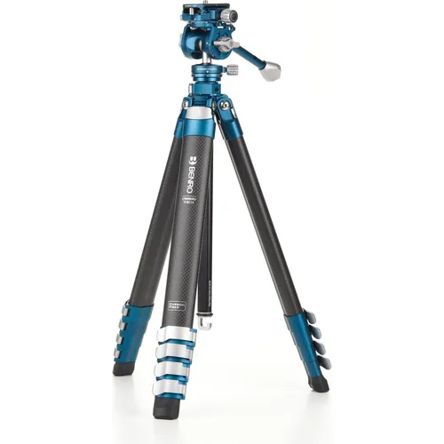 Benro Cyanbird Carbon Stativ inkl. FS20PRO Kopf - Stativ für Fotografen, extrem leicht und stabil, ideal für Outdoor- und Landschaftsaufnahmen.