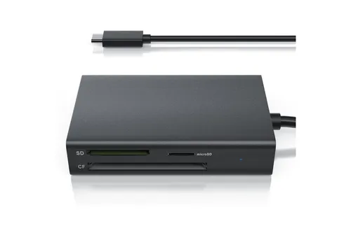 CSL USB-C Kartenlesegerät inkl. USB Kabel 3 in 1 Kartenleser mit USB 3.2 USB-Adapter, Speicherkartenleser für SD, SDHC, SDXC, MicroSD, MicroSDHC, Micro SDXC