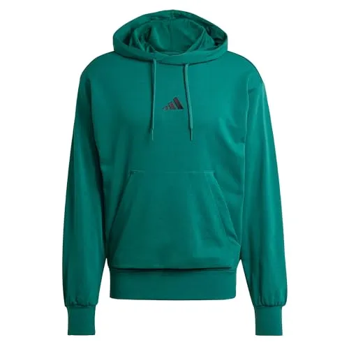 ADIDAS Herren Kapuzensweat Essentials Feelcozy French Terry - Hoodie aus weichem French Terry, ideal für Alltag und Freizeit. Hergestellt aus 70% recycelten und erneuerbaren Materialien, trägt er zur Müllreduzierung bei.