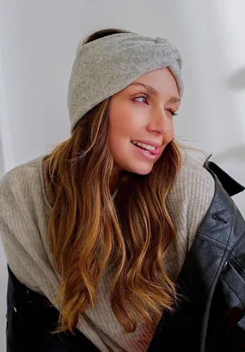 Fraas Modetuch PC-Kopfbedeckung SILVER - Stylisches Strickstirnband aus weichem Material für optimalen Tragekomfort. Ideal für kalte Tage und vielseitig kombinierbar – perfekt für Casual- und Business-Looks.