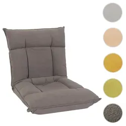 Mendler Bodensessel HWC-N44 - Vielseitiger Relaxsessel in Dunkelgrau - Sessel mit 6 Relaxpositionen, klappbar und als Bodenkissen nutzbar. Weiche Polsterung und abnehmbarer Bezug für höchsten Komfort. Stabiler Rahmen, komplett montiert geliefert - ideal für moderne Wohnräume!