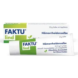Faktu Lind Hämorrhoidensalbe 25 G - Pflanzliches Arzneimittel zur Linderung von Beschwerden bei Hämorrhoiden. Ideal für die Behandlung in den Anfangsstadien, bietet schnelle Erleichterung.