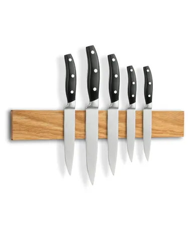 holz4home® Magnetische Messerleiste aus Eichenholz - Messerblock aus hochwertigem Eichenholz, ideal zur sicheren Aufbewahrung Ihrer Küchenmesser und Platzersparnis in der Küche.