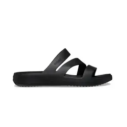 CROCS Getaway Strappy - Uni., Black (W7 / 37-38 EU) - Pantoletten für Damen, stylische und bequeme Sandalen ideal für Freizeit und Badespaß.