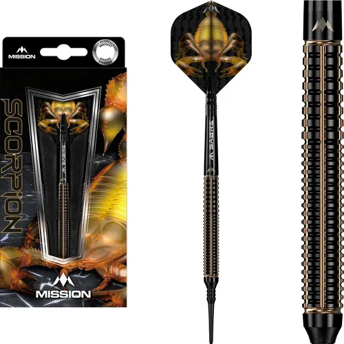 Mission Scorpion Softdarts 90% Tungsten Soft Dart Darts Dartset Dartpfeile 19g