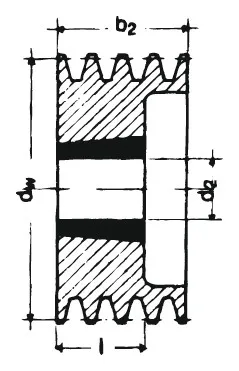 Keilriemenscheibe TB SPB 125/2 (TLB 2012) - Automatisierungstechnik: Hochwertige Optibelt Keilrillenscheibe mit 2 Rillen, ideal für effiziente Kraftübertragung und langlebige Leistung in Maschinen.