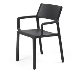 Sessel Trill Anthrazit von Nardi Möbel - Stuhl für Garten und Innenseite, wetterfest und stylish für entspannte Stunden im Freien.