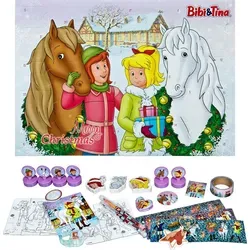 Undercover BITI8025 - Bibi&Tina Adventskalender für Kinder - Adventskalender mit 24 Überraschungen, ideal für Kinder ab 3 Jahren. Enthält Mini Stempel, Puzzles, Schlüsselanhänger und mehr – perfekt zum kreativen Entdecken!