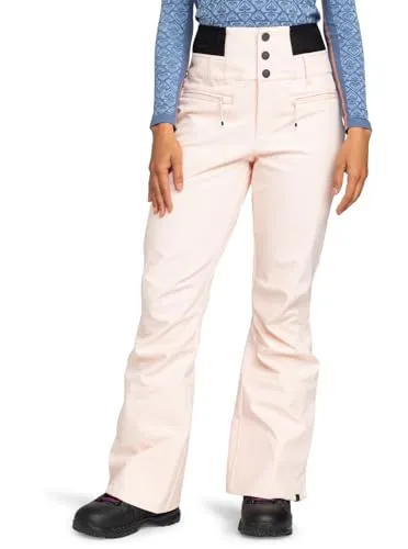 Roxy Women's Rising HIGH PT Pants, PINK Salt, M - Damen-Hosen mit Skinny Fit und 15K ROXY DryFlight Technologie für dauerhaften Wetterschutz. Ideal für aktive Frauen, die Stil und Funktionalität schätzen.