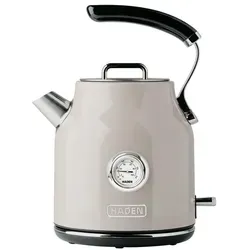 Haden Dorset Wasserkocher Putty 1,7 L - Beige - Eleganter Wasserkocher mit 1,7 l Fassungsvermögen, ideal für bis zu 7 Tassen Tee. Ergonomischer Griff, abnehmbarer Deckel und praktische Kabelaufbewahrung sorgen für Benutzerfreundlichkeit in modernen Küchen.