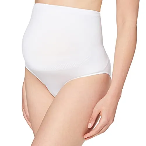 Anita Damen Schwangerschafts-Slip Seamless_1502 - Umstandsmode-Slip in Weiß, mit Baumwollzwickel für optimalen Tragekomfort während der Schwangerschaft.