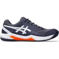 Asics Gel-Dedicate 8 Clay - Indigo Fog/White, Größe: 8 - Laufschuhe mit hervorragender Dämpfung und Stabilität, ideal für ambitionierte Tennisspieler auf Sandplätzen.