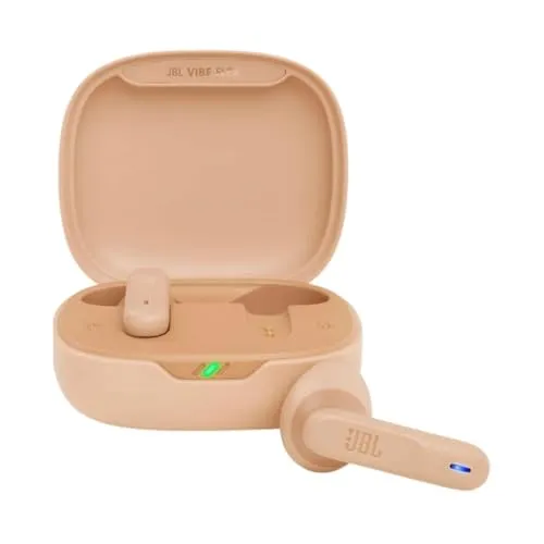 JBL Vibe Flex Beige - True Wireless-Kopfhörer - In-ear Kopfhörer mit 3 Jahren Garantie gegen Herstellungsfehler, ideal für Musikliebhaber, die Freiheit und Komfort schätzen.