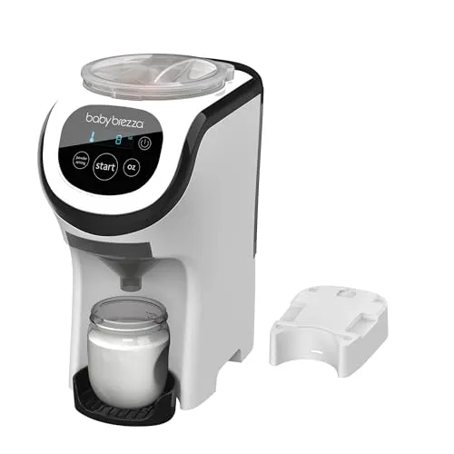Baby Brezza Formula Pro Mini Set - Nahrungszubereitung: Der Baby Brezza Formula Pro Mini bereitet auf Knopfdruck trinkfertige Milchflaschen ohne Luftblasen zu und ist um 30% schmaler – ideal für unterwegs!