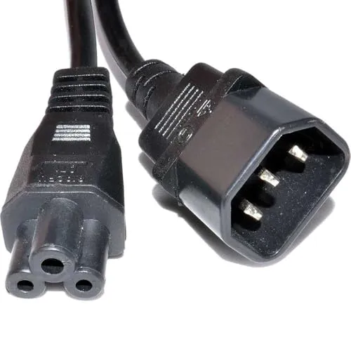 IEC Stecker C14 Zum Kleeblattstecker Stecker C5 Konverter Adapter Strom Kabel 5 m [5 Meter/5m]