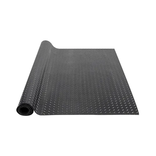 VEVOR Gummimatte 2465 x 1236mm - Dämmstoffe für Garagen, Lagerhallen und Fitnessstudios - die 3 mm dicke Noppenmatte bietet hervorragenden Halt und ist wasserdicht, ideal für langlebigen Bodenschutz und einfache Reinigung.