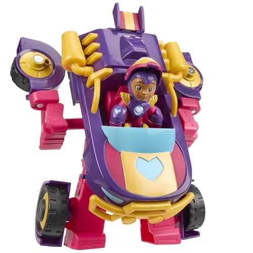 Iron Man and His Awesome Friends 2in1 Mech-Fahrzeug und Iron Heart Figur - Spielzeugset mit 2in1 Mech-Fahrzeug und Ironheart Figur aus hochwertigem Kunststoff. Ideal für kreative Abenteuer und Rollenspiele, Höhe: 7,6 cm, geeignet für Kinder ab 3 Jahren.