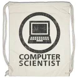 Urban Backwoods Turnbeutel Computer Scientist Turnbeutel Software Entwickler Informatiker (1-tlg), Programmierer PC Informatik IT beige