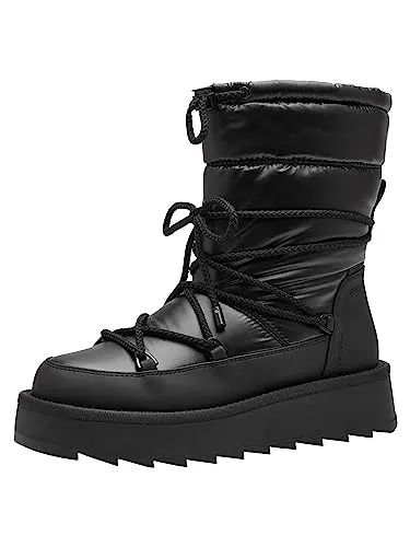 Tamaris Damen Stiefelette 1-26836-41 007 normal - Wanderschuhe mit atmungsaktiver, wasserabweisender TOUCH-IT Decksohle und herausnehmbarem Fußbett für optimalen Komfort bei jedem Schritt.