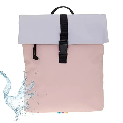 Elephant Takskal Damen Rucksack klein - Stylischer Damenrucksack aus wetterfestem Tarpulin mit praktischem iPad-Fach und Anti-Theft Geheimfach. Ideal für Büro und Freizeit, passt DIN A4, modernes nordisches Design.