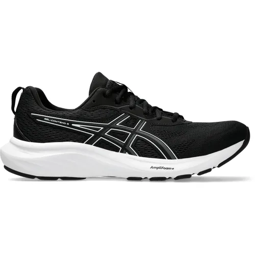 ASICS GEL-CONTEND 9 Laufschuhe Herren - Komfort und Stil in Größe 44 - Laufschuhe für Herren mit atmungsaktivem Mesh-Obermaterial und OrthoLite-Einlegesohle, ideal für Alltag und Training.
