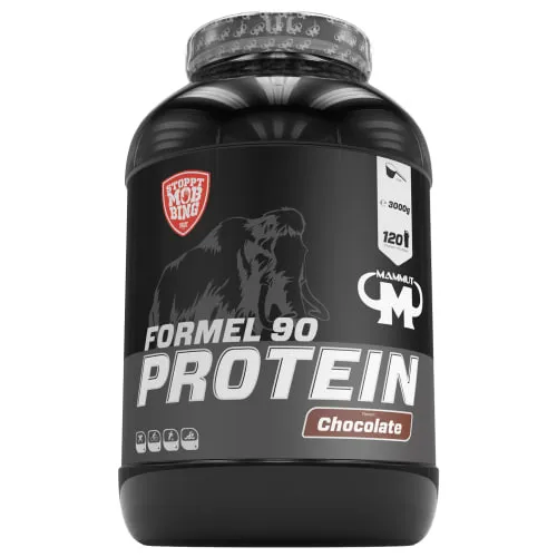 Mammut Formel 90 Protein Molkenprotein Chocolate 3000 g - Sportbekleidung, hochwertiges Whey-Protein mit intensivem Schokoladengeschmack, ideal für Muskelaufbau und Regeneration.